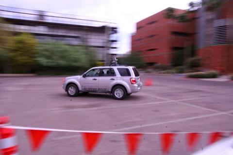 CAT Vehicle under autonomous control. Image credit: University of Arizona.